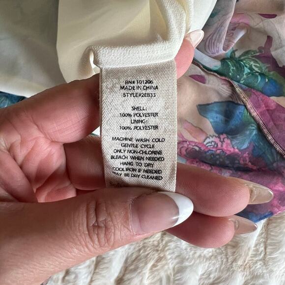 Soft Surroundings Womens Ambrosia Tiered Floral Maxi Dress Multicolor Size Large - Picture 8 of 9